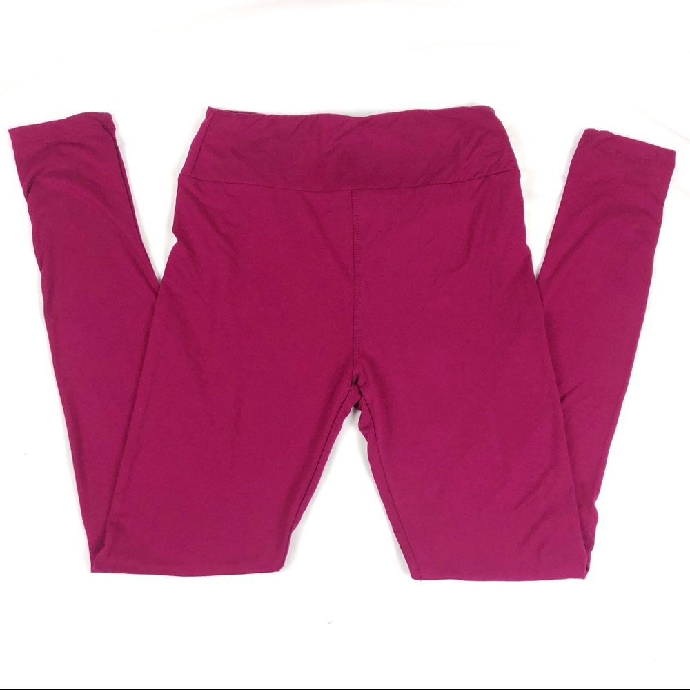 Burgundy LulaRoe Leggings